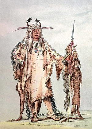 George Catlin - Blackfoot Indian Pe-Toh-Pee-Kiss, The Eagle Ribs
