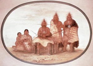 George Catlin - Pawnee Warriors, c.1832