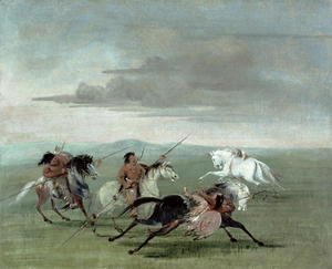 Comanche Feats of Martial Horsemanship, 1834