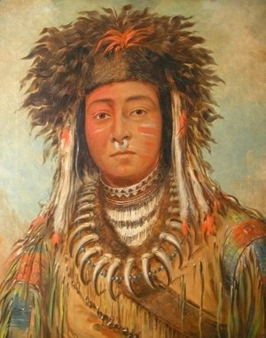 George Catlin - Boy Chief, Ojibbeway