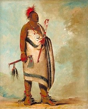 Shonka Sabe (Black Dog). Chief of the Hunkah division of the Osage tribe
