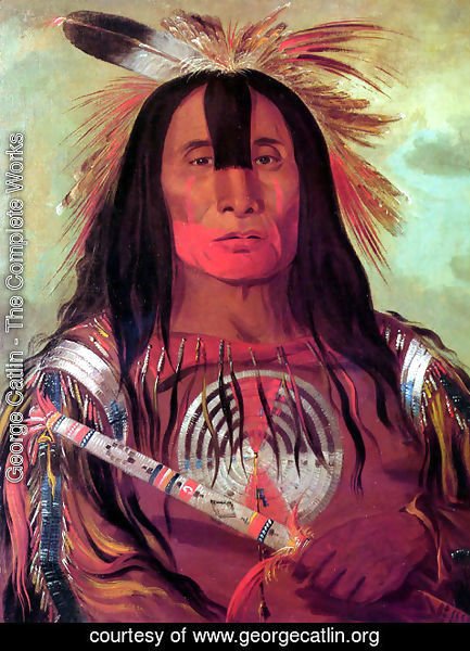 George Catlin - Buffalo Bull's Back Fat, Head Chief, Blood Tribe