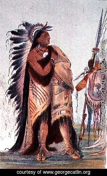 George Catlin - Crow Indian Pa-Ris-Ka-Roo-Pa, 'The Two Crows'