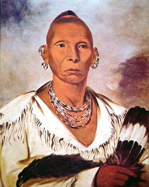 George Catlin - Portrait of Black Hawk, Indian Chief