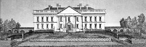 George Catlin - The White House in 1820