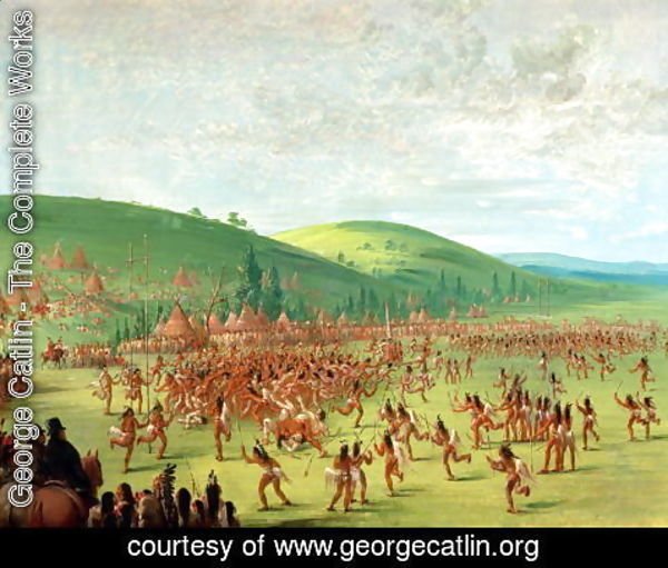 George Catlin - Indian Ball Game