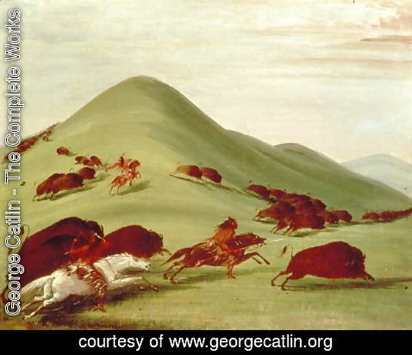 George Catlin - The Buffalo Hunt