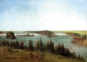 George Catlin - The Falls of St. Anthony