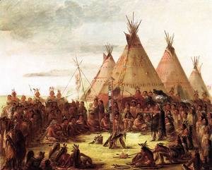 George Catlin - Sioux War Council