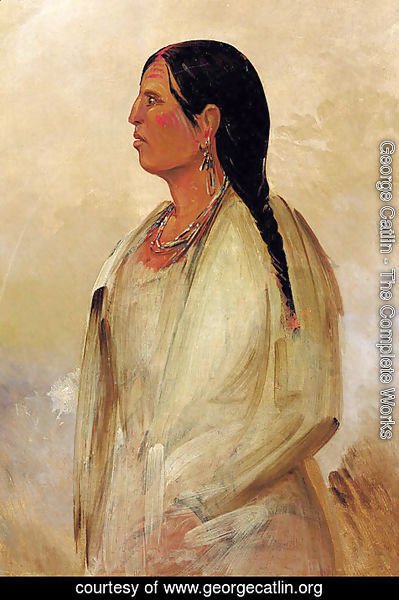 George Catlin - A Choctaw Woman