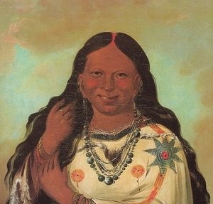 George Catlin - Kei-a-gis-gis, a woman of the Plains Ojibwa