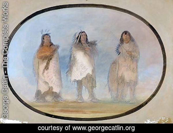 Little Bear, Steep Wind, The Dog; Three Distinguished Warriors of the Sioux Tribe
