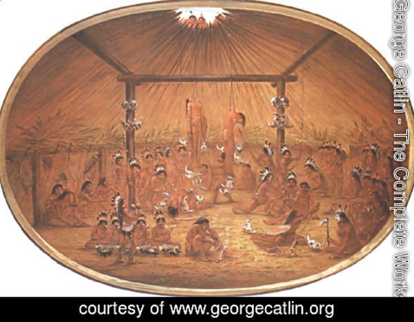 George Catlin - Mandan okipa ceremony