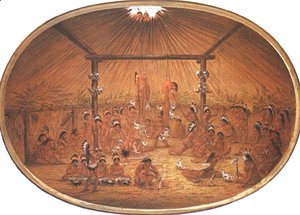 George Catlin - Mandan okipa ceremony