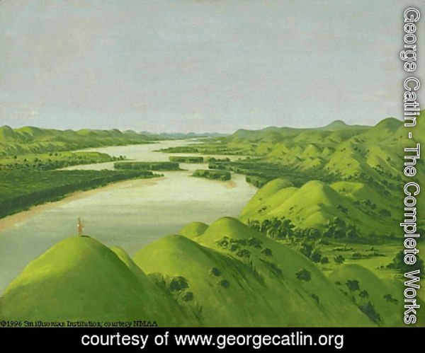 George Catlin - River Bluffs